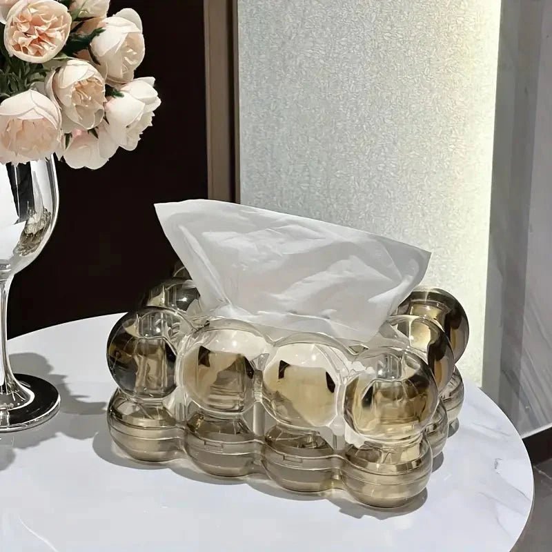 Virelle Maison - Boîte à mouchoirs en résine transparente effet verre | Virelle Maison