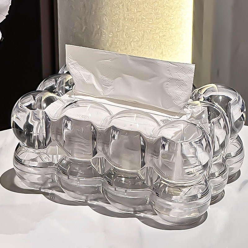 Virelle Maison - Boîte à mouchoirs en résine transparente effet verre | Virelle Maison