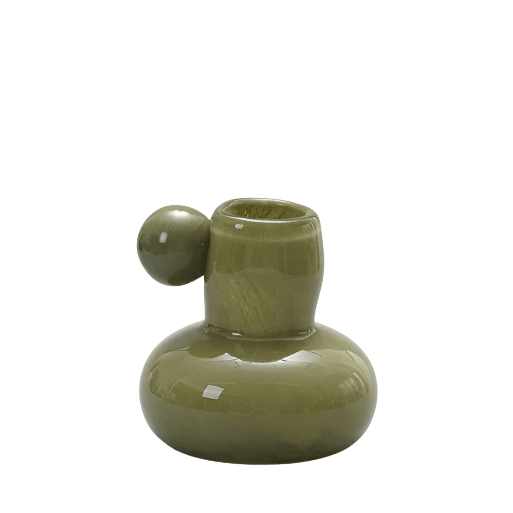 Virelle Maison - Bougeoir en verre soufflé forme sphérique style nordique