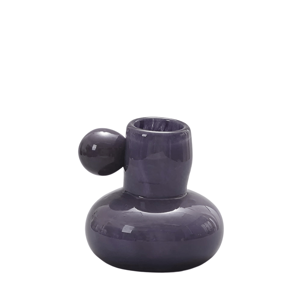 Virelle Maison - Bougeoir en verre soufflé forme sphérique style nordique