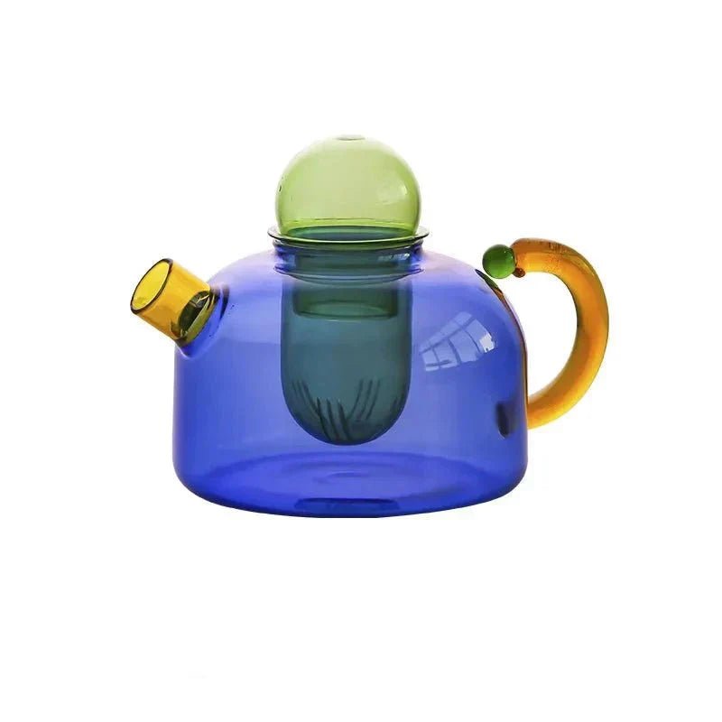 Virelle Maison - Bouilloire translucide en verre borosilicate avec tasses | Virelle Maison