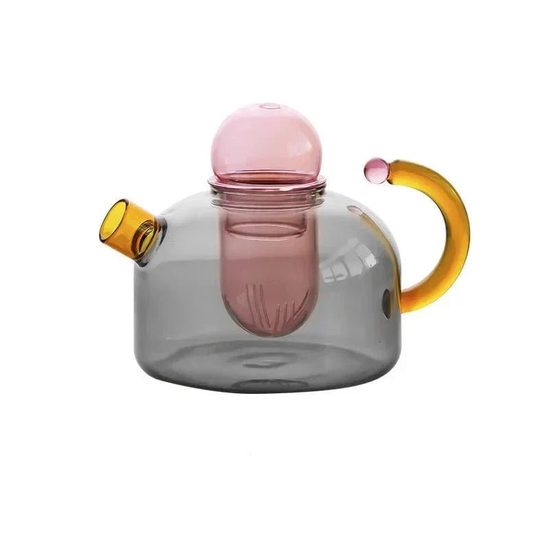 Virelle Maison - Bouilloire translucide en verre borosilicate avec tasses | Virelle Maison