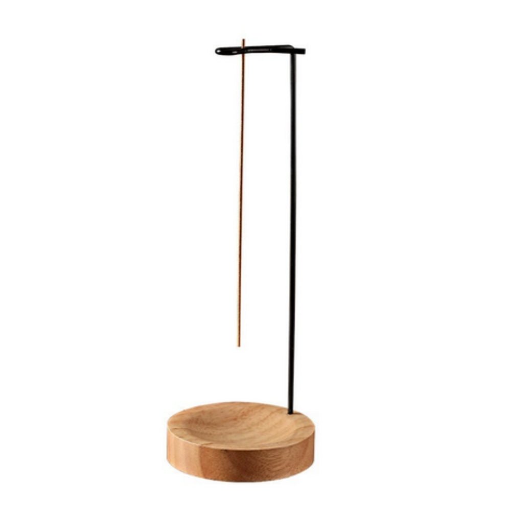 Virelle Maison - Brûleur d’encens en bois avec support métallique