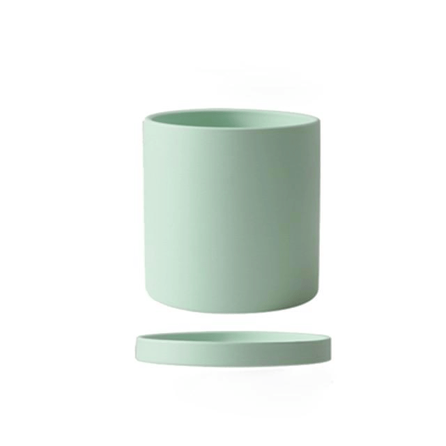 Virelle Maison - Cache - pot en céramique mate avec soucoupe | Virelle Maison