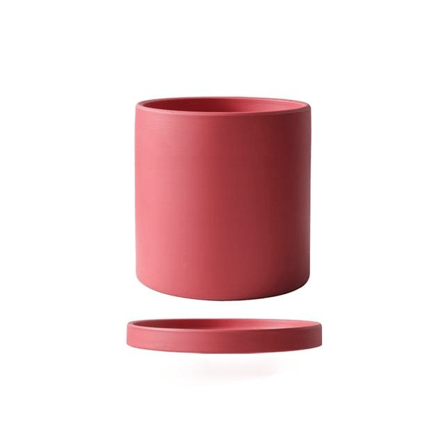 Virelle Maison - Cache - pot en céramique mate avec soucoupe | Virelle Maison