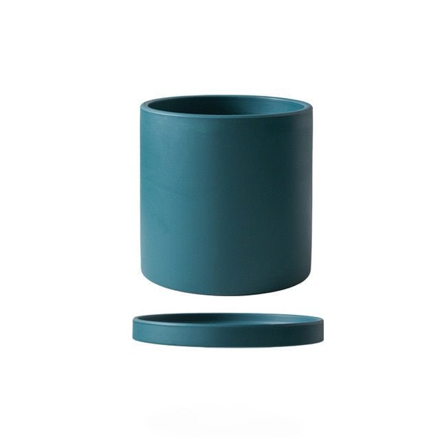 Virelle Maison - Cache - pot en céramique mate avec soucoupe | Virelle Maison
