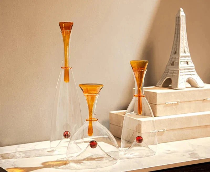 Virelle Maison - Carafe en verre soufflé avec bouchon décoratif | Virelle Maison