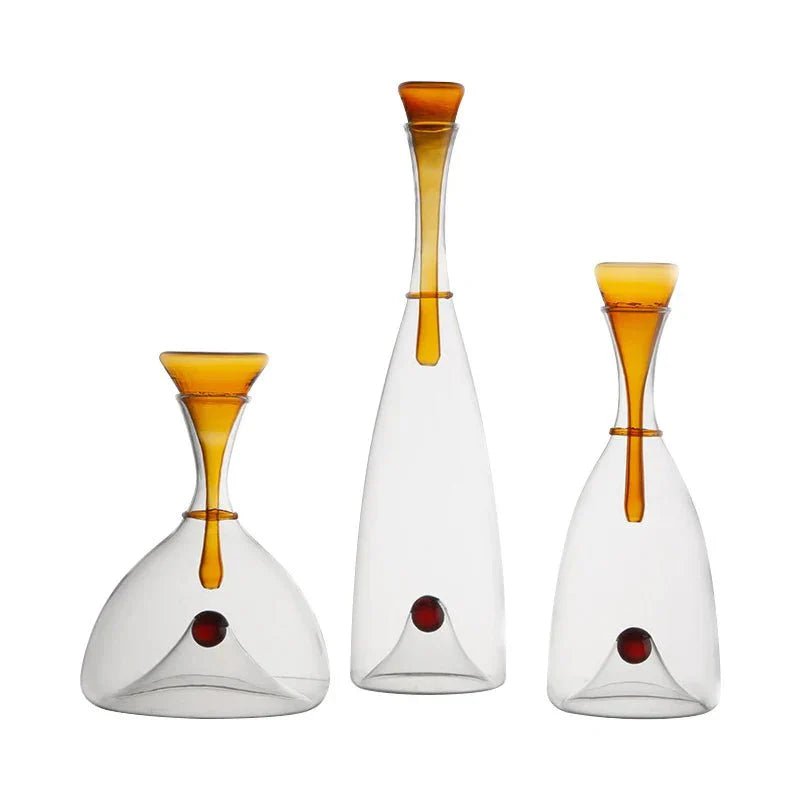Virelle Maison - Carafe en verre soufflé avec bouchon décoratif | Virelle Maison