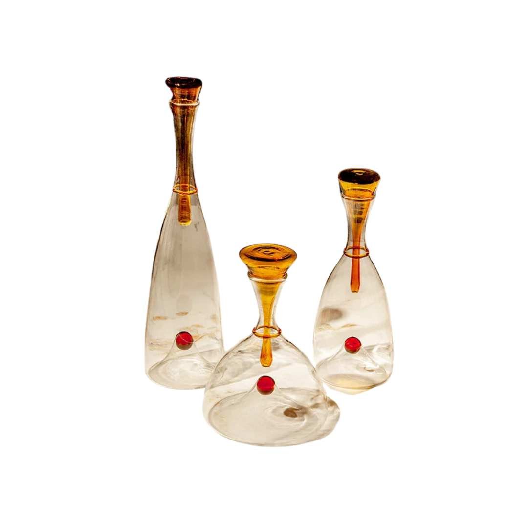 Virelle Maison - Carafe en verre soufflé avec bouchon décoratif | Virelle Maison