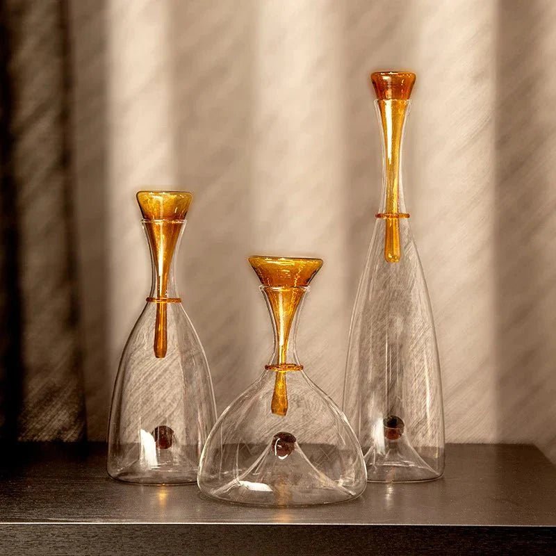 Virelle Maison - Carafe en verre soufflé avec bouchon décoratif | Virelle Maison