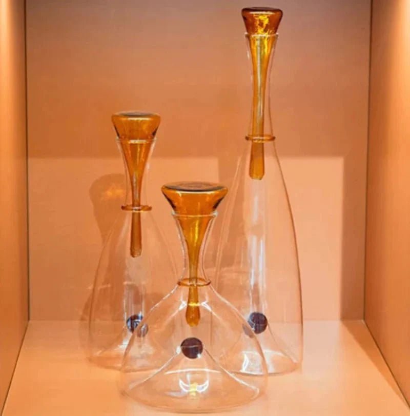 Virelle Maison - Carafe en verre soufflé avec bouchon décoratif | Virelle Maison