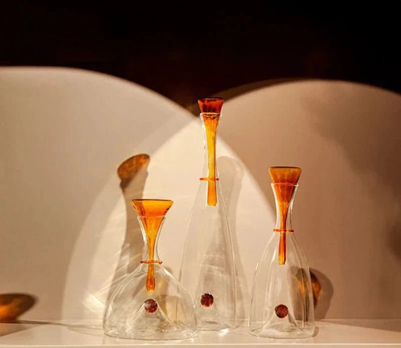 Virelle Maison - Carafe en verre soufflé avec bouchon décoratif | Virelle Maison
