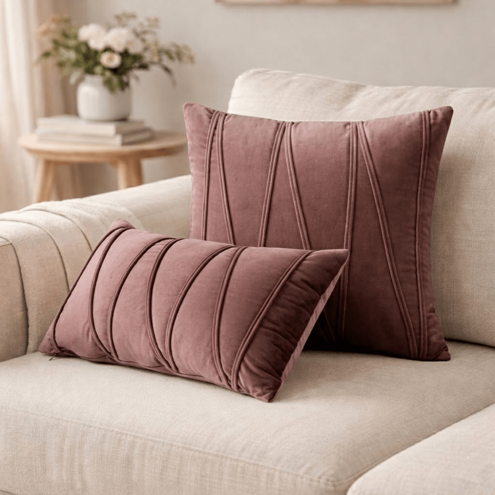 Virelle Maison - Coussin décoratif en velours doux avec housse amovible | Virelle Maison