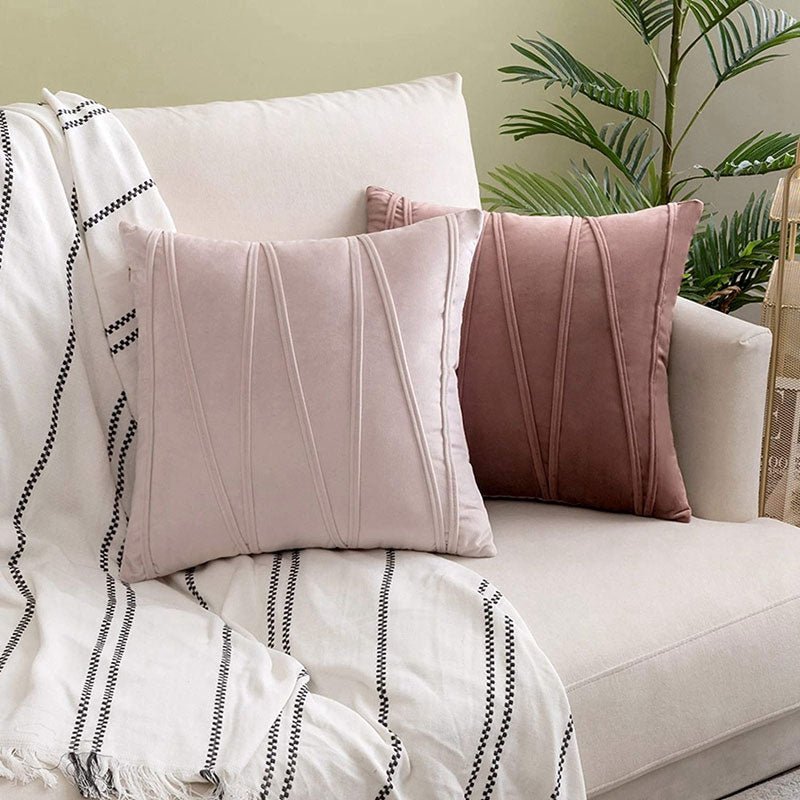 Virelle Maison - Coussin décoratif en velours doux – Housse amovible | Virelle Maison