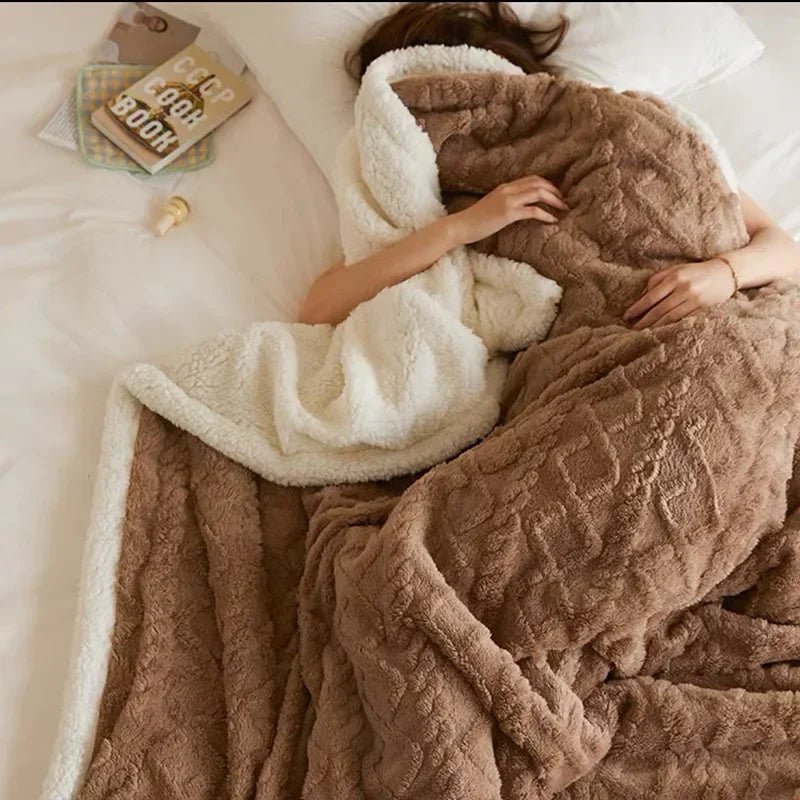Virelle Maison - Couverture d’hiver en flanelle douce et laine d’agneau | Virelle Maison