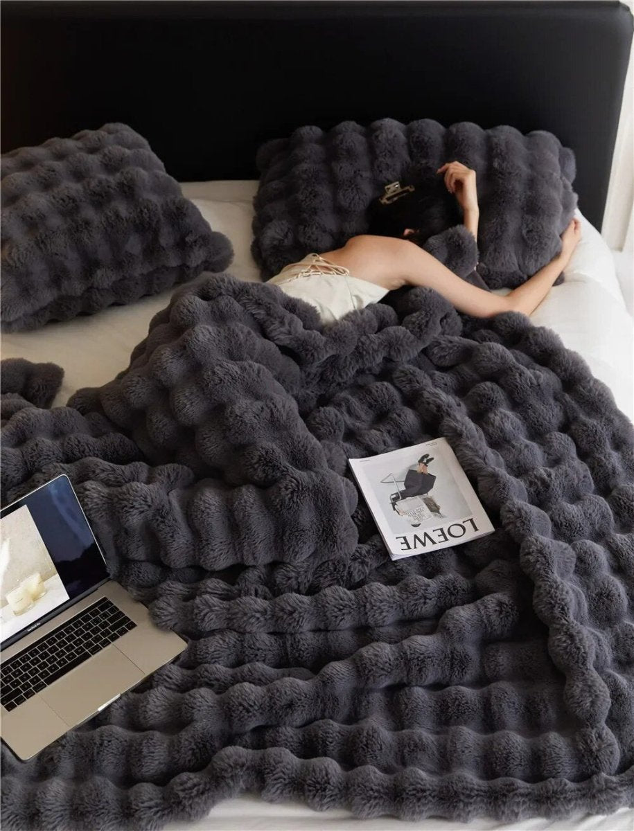Virelle Maison - Couverture en laine synthétique double face et ultra - douce | Virelle Maison