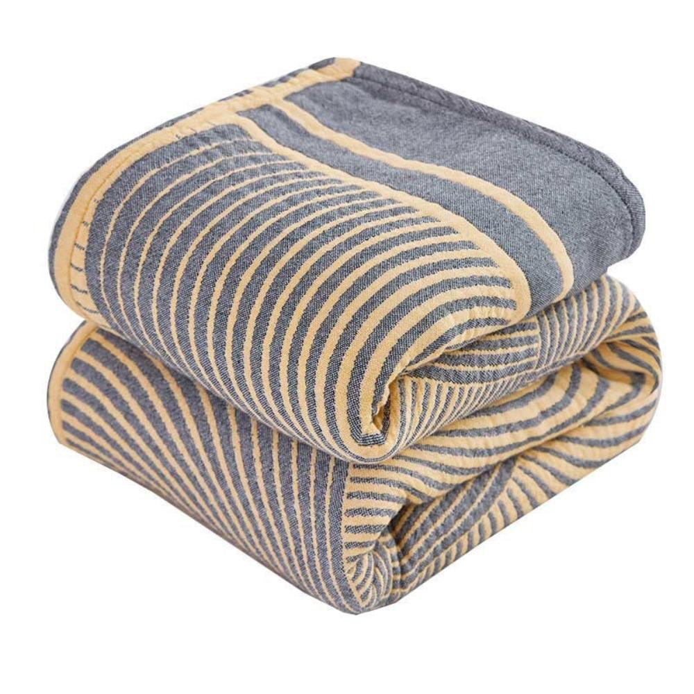 Virelle Maison - Couverture réversible en mousseline de coton léger
