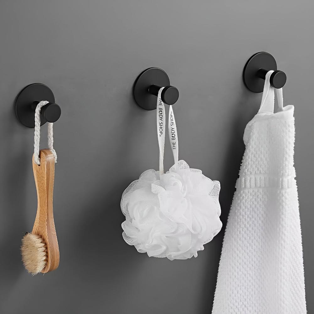 Virelle Maison - Crochets muraux auto - adhésifs en acier brossé | Virelle Maison