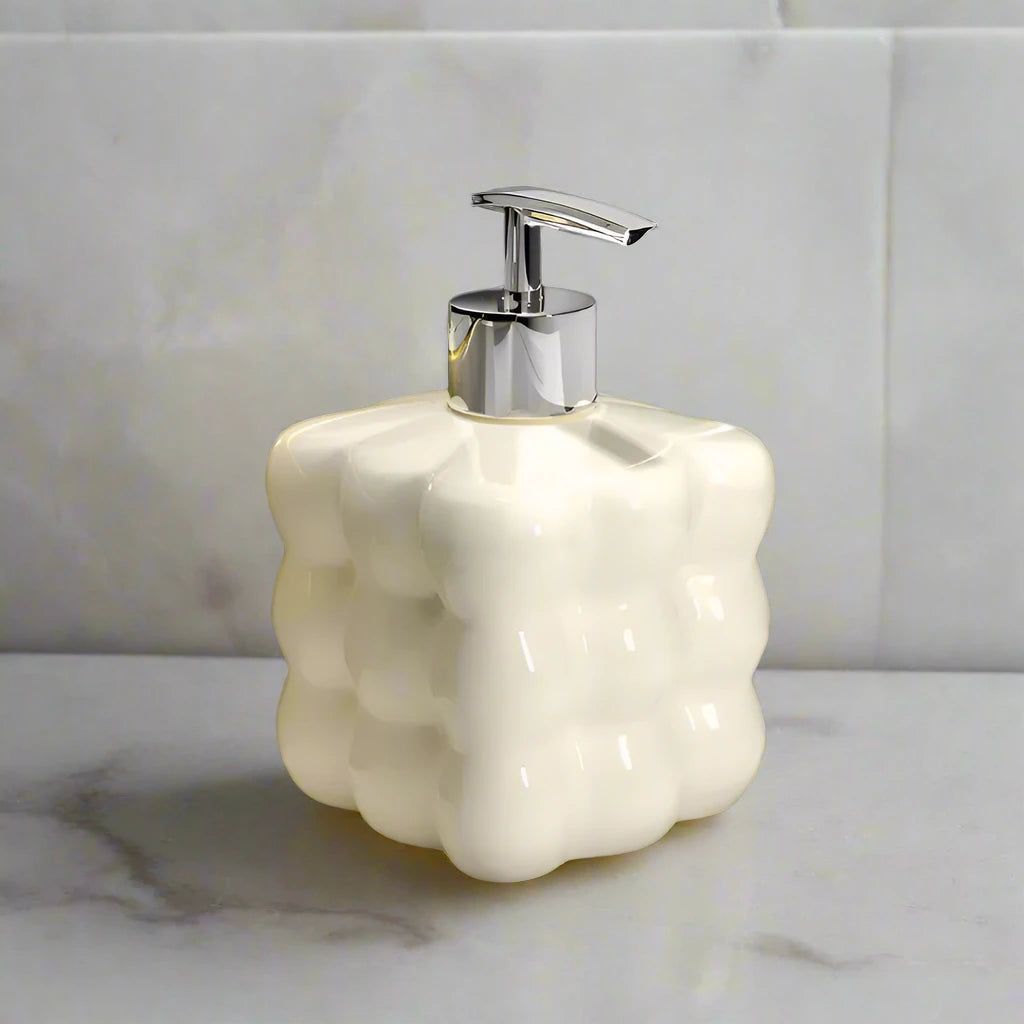 Virelle Maison - Distributeur de savon en céramique texturé | Virelle Maison