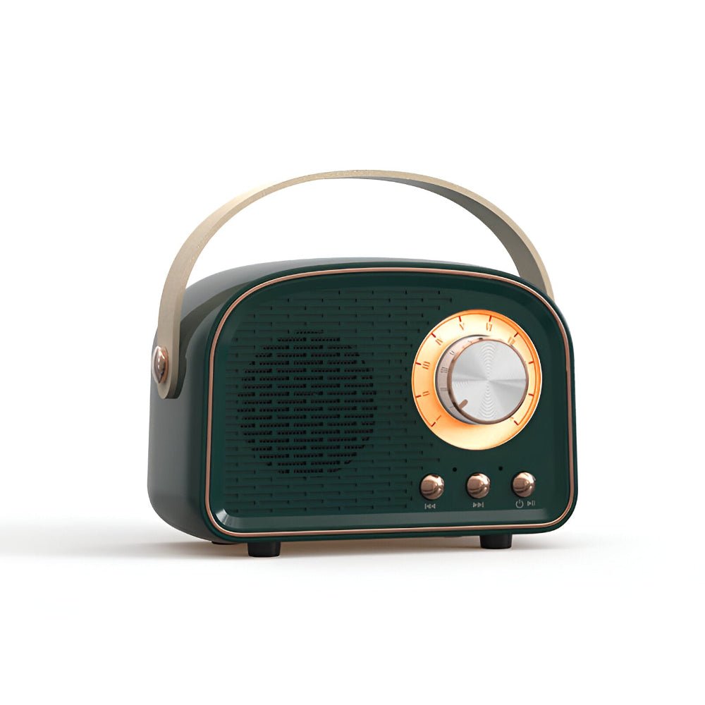 Virelle Maison - Enceinte Bluetooth rétro en plastique finition bois | Virelle Maison