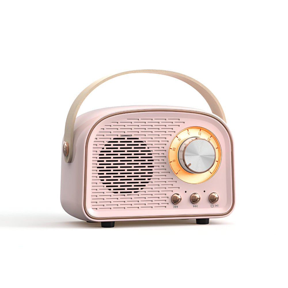 Virelle Maison - Enceinte Bluetooth rétro en plastique finition bois | Virelle Maison
