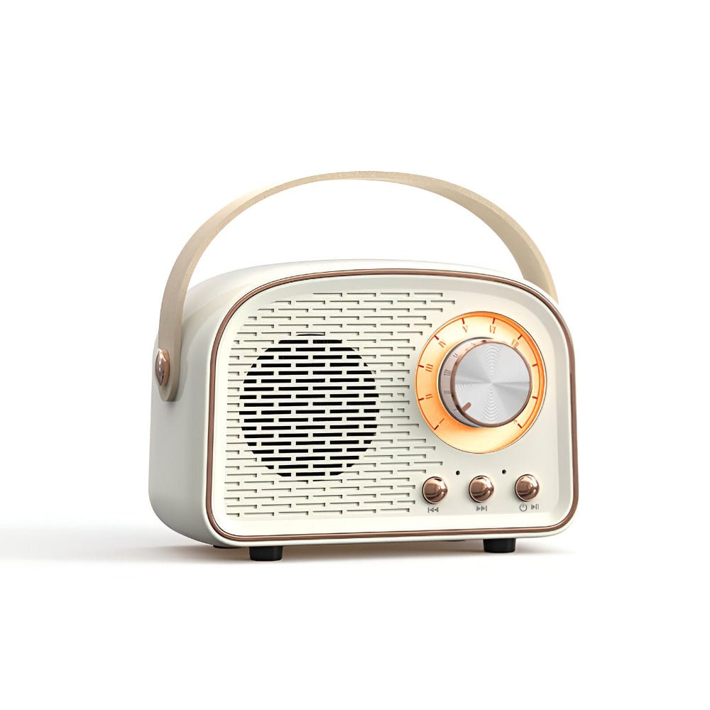 Virelle Maison - Enceinte Bluetooth rétro en plastique finition bois | Virelle Maison