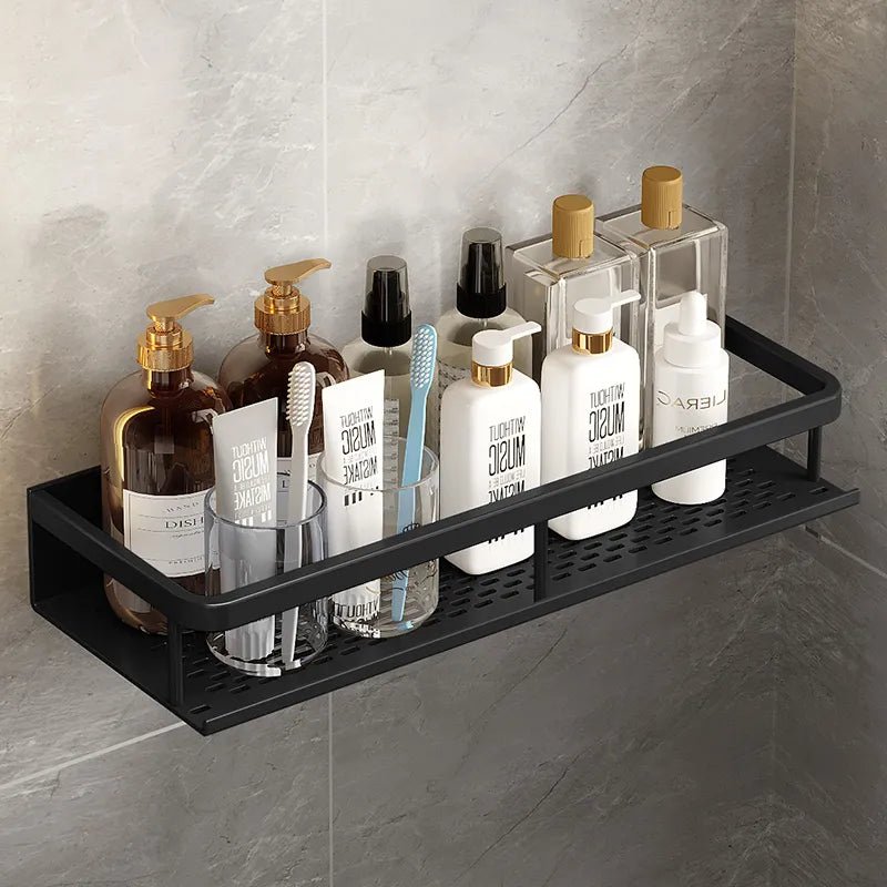 Virelle Maison - Étagère de douche murale en aluminium noir mat | Virelle Maison
