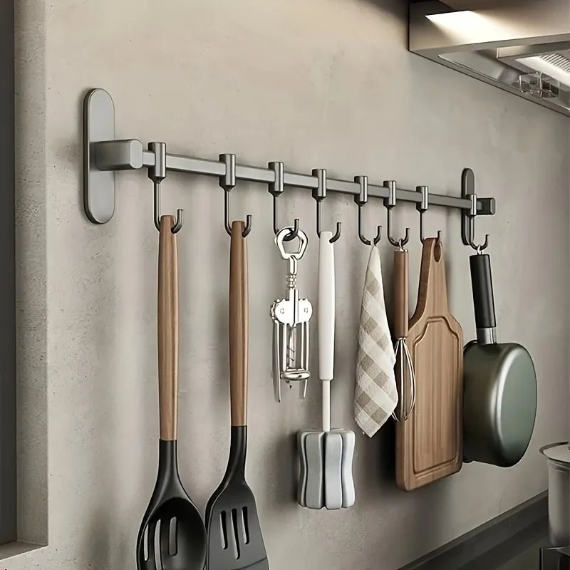 Virelle Maison - Étagère murale en acier noir pour ustensiles de cuisine | Virelle Maison
