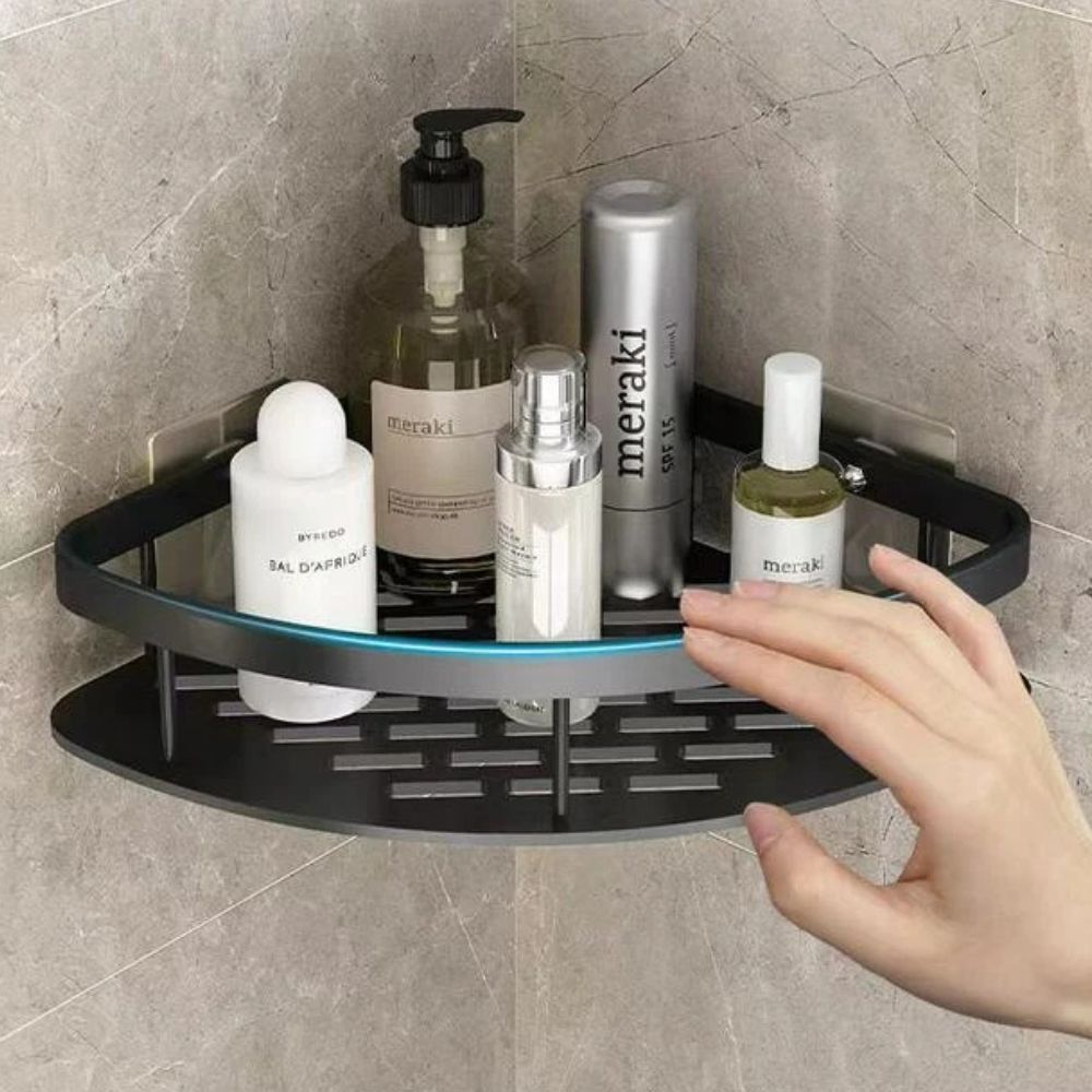Virelle Maison - Étagère murale en aluminium mat pour douche | Virelle Maison