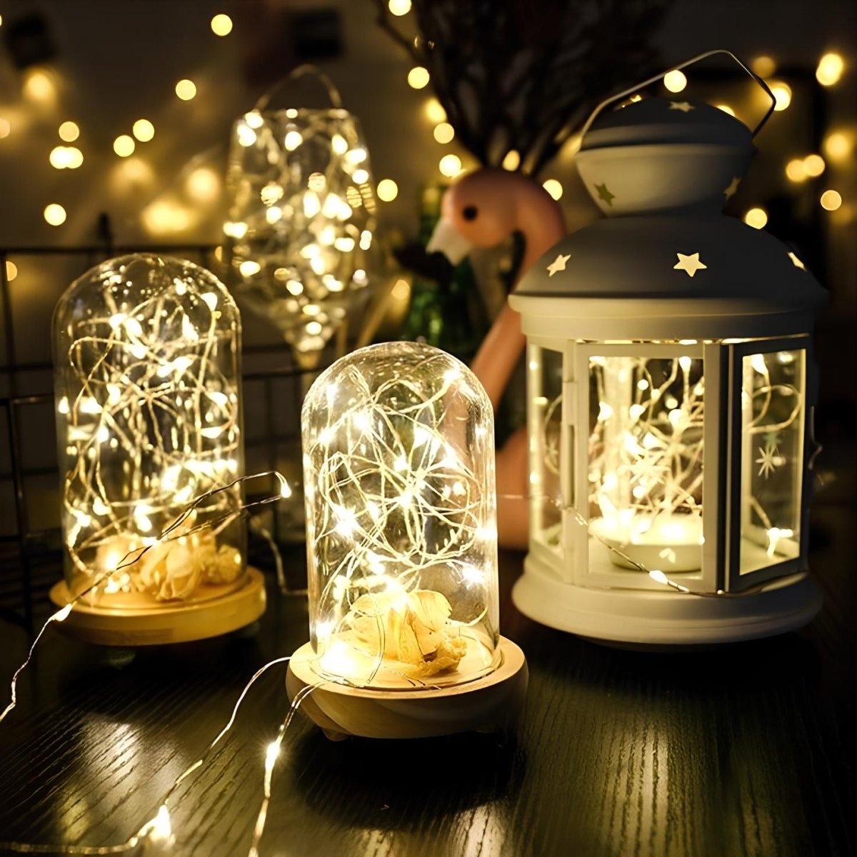 Virelle Maison - Guirlande lumineuse solaire en cuivre étanche | Virelle Maison