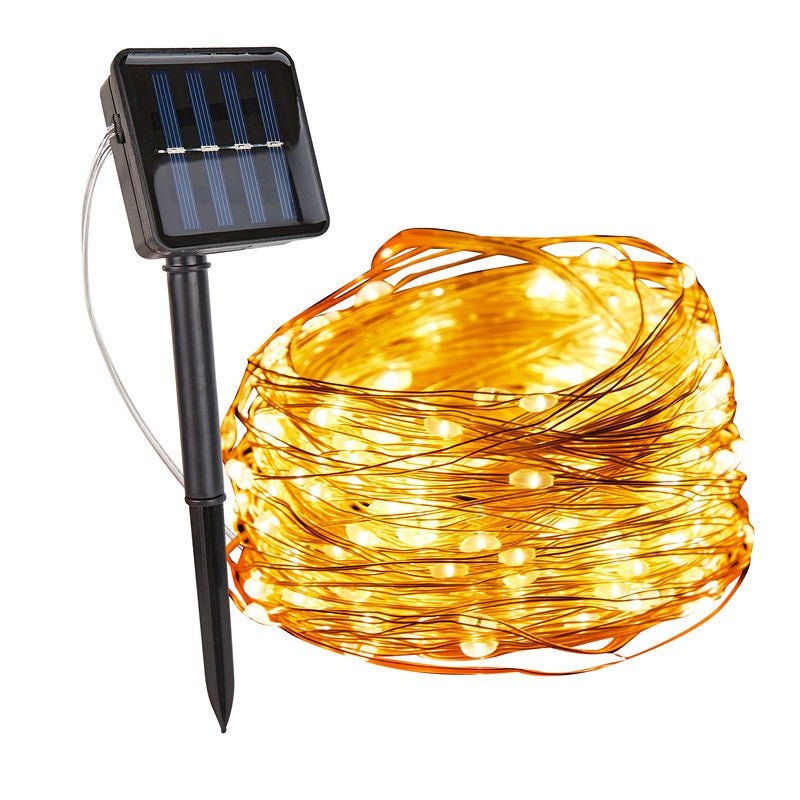 Virelle Maison - Guirlande lumineuse solaire en cuivre étanche | Virelle Maison