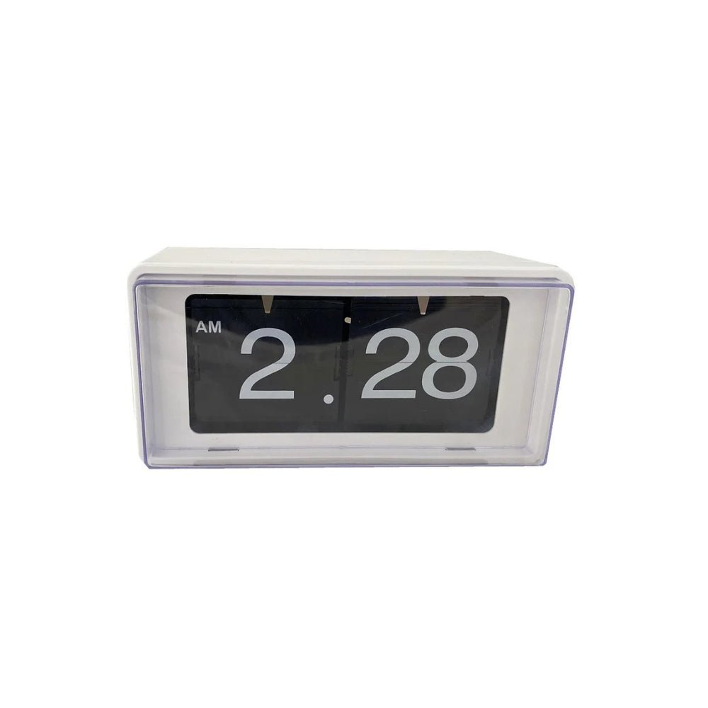 Virelle Maison - Horloge à volets rétro de bureau en plastique ABS