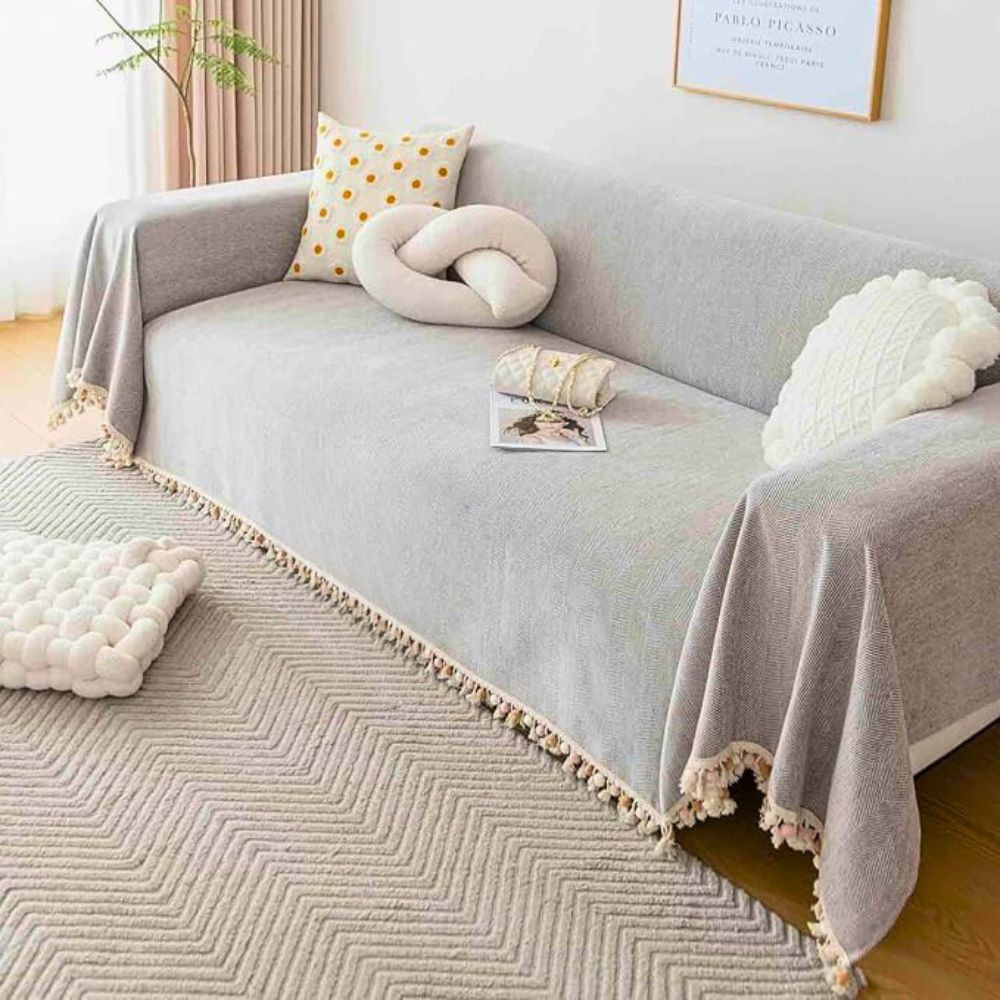 Virelle Maison - Housse de canapé en tissu chenille doux et respirant | Virelle Maison