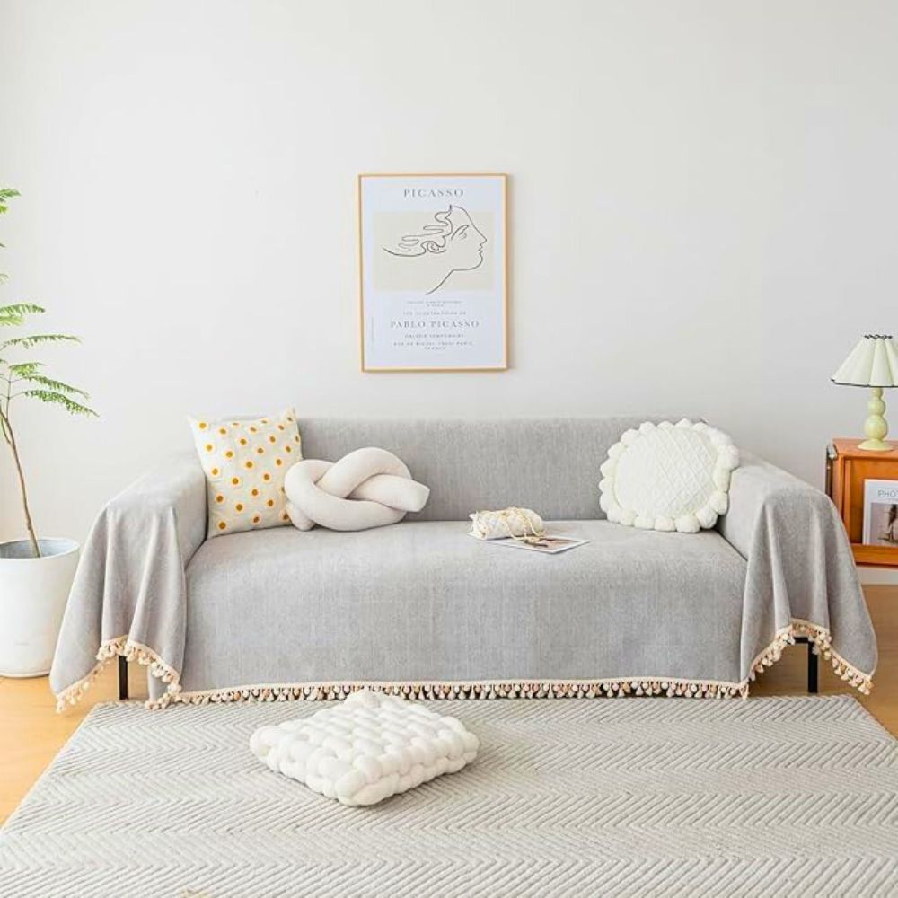 Virelle Maison - Housse de canapé en tissu chenille doux et respirant | Virelle Maison