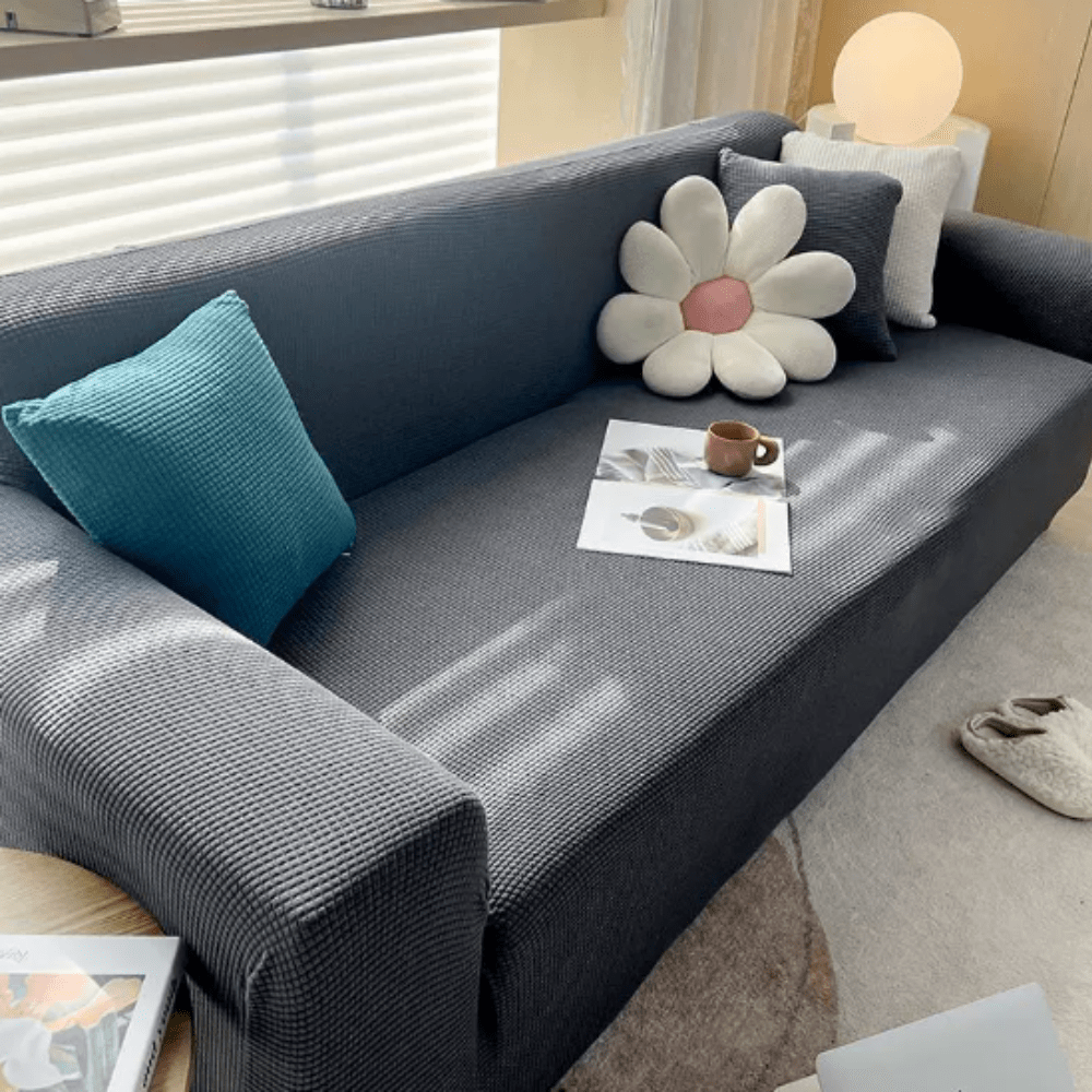Virelle Maison - Housse de canapé extensible en tissu texturé | Virelle Maison