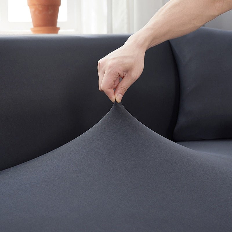 Virelle Maison - Housse de canapé extensible en tissu uni imperméable | Virelle Maison