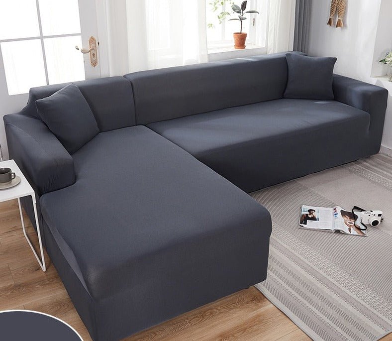 Virelle Maison - Housse de canapé extensible en tissu uni imperméable | Virelle Maison