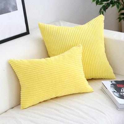 Virelle Maison - Housse de coussin en velours côtelé doux et texturé | Virelle Maison