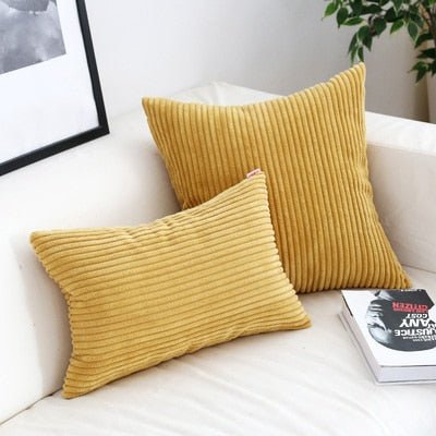 Virelle Maison - Housse de coussin en velours côtelé doux et texturé | Virelle Maison