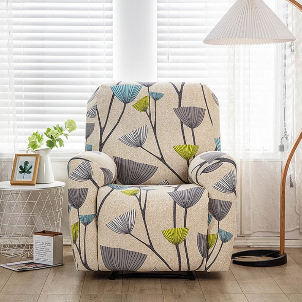 Virelle Maison - Housse de fauteuil inclinable, motif floral extensible | Virelle Maison
