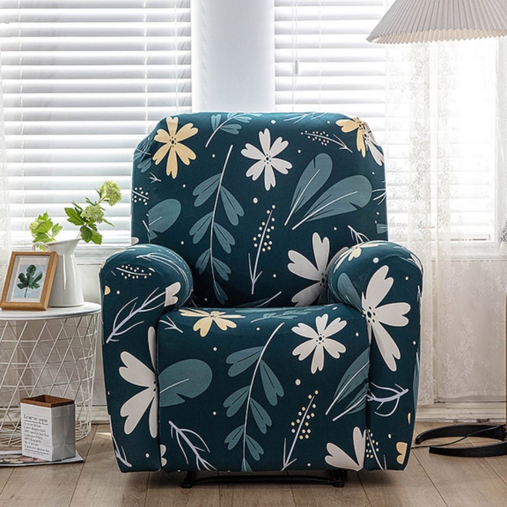 Virelle Maison - Housse de fauteuil inclinable, motif floral extensible | Virelle Maison