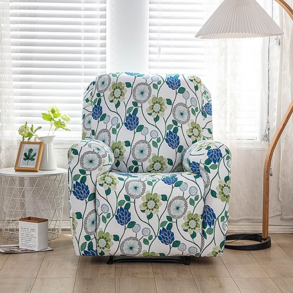Virelle Maison - Housse de fauteuil inclinable, motif floral extensible | Virelle Maison