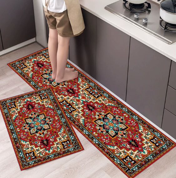 Alfombra de cocina textil texturizada antideslizante | Virelle Maison