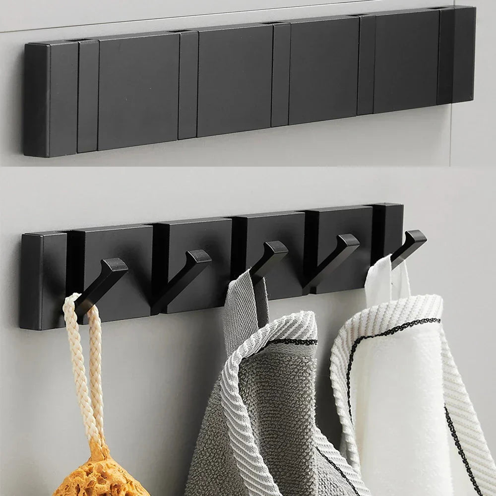 Patère murale pliante en acier minimaliste | Virelle Maison