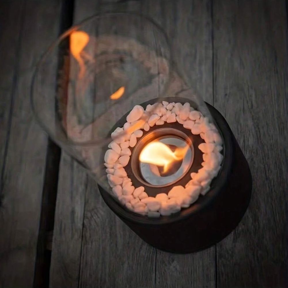 Virelle Maison - Lampe à huile en métal et verre | Virelle Maison