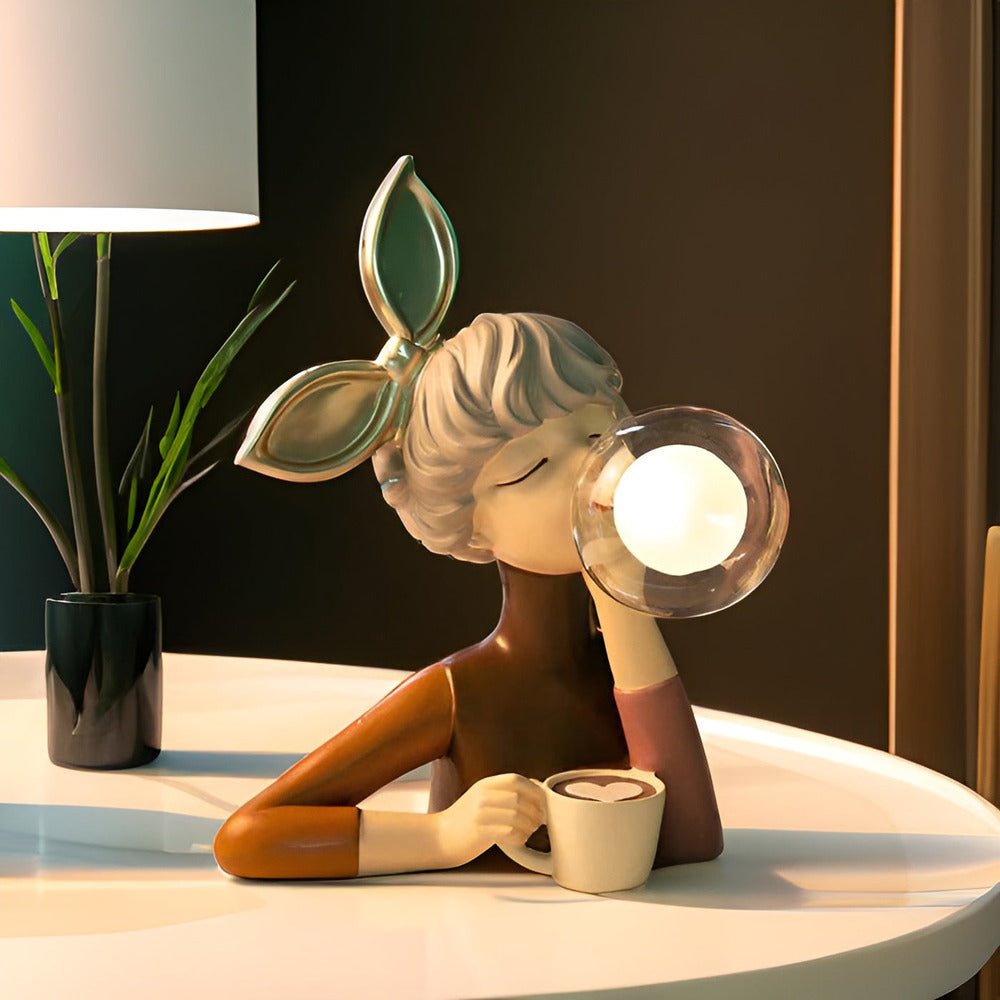 Virelle Maison - Lampe de table à figurine en verre acrylique | Virelle Maison