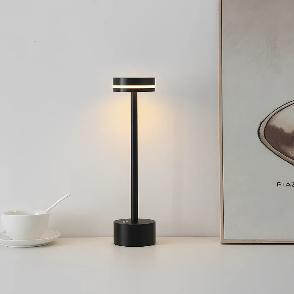 Virelle Maison - Lampe de table aluminium rechargeable, intensité réglable | Virelle Maison