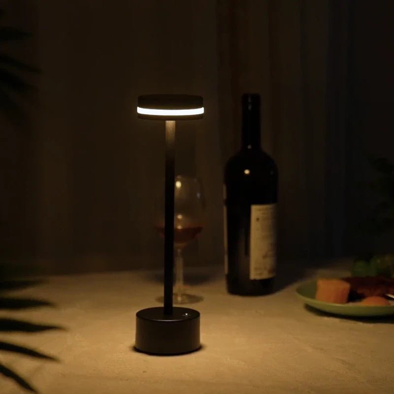 Virelle Maison - Lampe de table aluminium rechargeable, intensité réglable | Virelle Maison