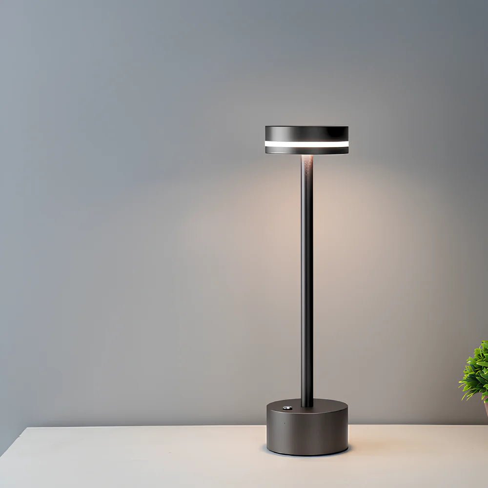 Virelle Maison - Lampe de table aluminium rechargeable, intensité réglable | Virelle Maison