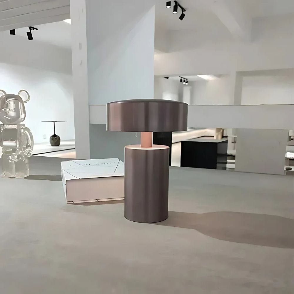 Virelle Maison - Lampe de table colonne LED avec éclairage doux et design moderne
